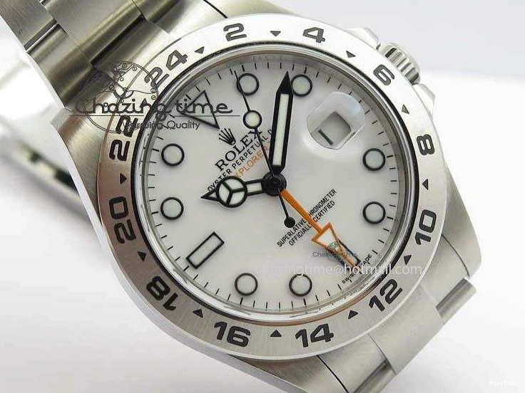 MiroTime 0412 Explorer II 42mm 216570 1:1 Noob Best Edition White Dial A3187 (Correct Hand Stack) Sophisticated 3837